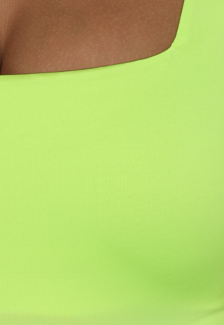 Noen Gele Vierkante Hals Bodysuit