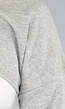 Grijze Cropped Trui met Overslag Look