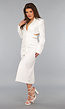 Witte Blazer Jurk met Cut Out