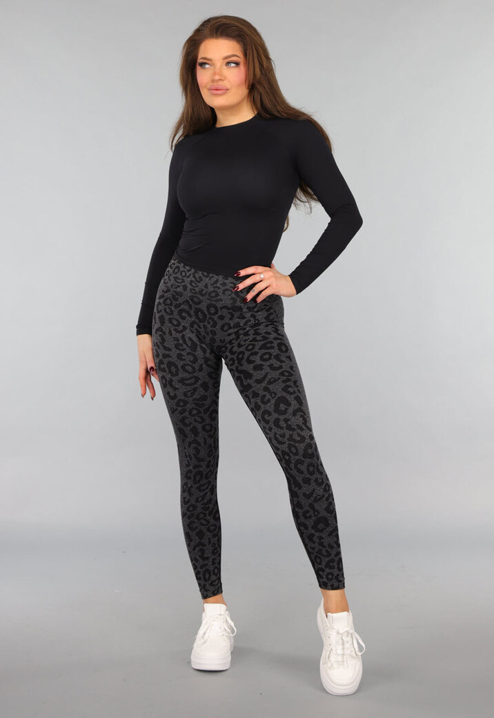 Elastische Sporttop met Lange Mouwen