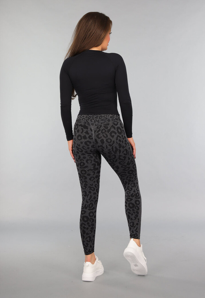 Elastische Sporttop met Lange Mouwen