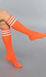 Feloranje Gestreepte Kousen