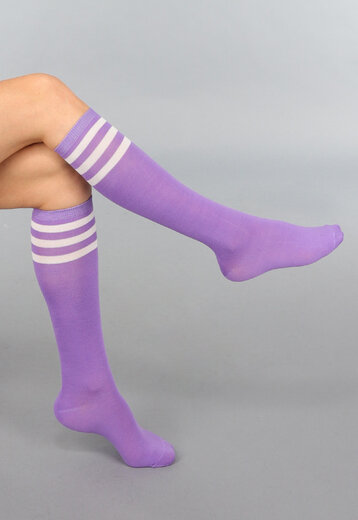 Gestreepte Sokken in Paars