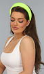 Neon Groene Dikke Diadeem