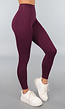Aubergine Gymlegging met Scrunch