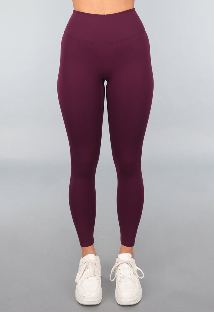 Aubergine Gymlegging met Scrunch