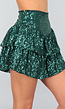 Groene Broekrok met Glitters