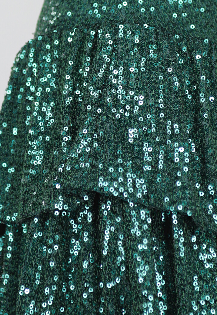 Groene Broekrok met Glitters