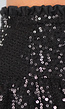 Shiny Glitter Skort in Zwart