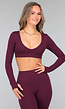 Aubergine Longsleeve Sporttop