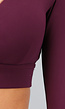 Aubergine Longsleeve stretch Sporttop