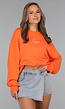 Oranje Koningsdag Sweater Dames met Queen Bae Print