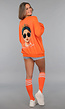 Oranje Koningsdag Sweater Dames met Queen Bae Print