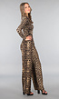 Tall Leopard Stretch Palazzo Broek