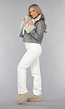 High Waist Straight Leg Witte Jeans
