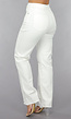 High Waist Straight Leg Witte Jeans