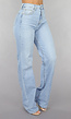 Tall High Waist Lichtblauwe Straight Leg Jeans