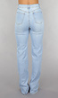 Tall High Waist Lichtblauwe Straight Leg Jeans