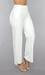 High Waist Straight Leg Witte Petite Jeans