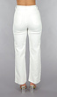 High Waist Straight Leg Witte Petite Jeans
