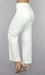 High Waist Straight Leg Witte Petite Jeans
