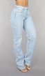 Lichtblauwe Tall Mid Waist Straight Leg Jeans