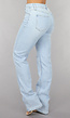 Lichtblauwe Tall Mid Waist Straight Leg Jeans