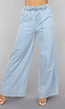 Wide Leg Jogger Jeans met Elastische Taille