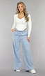 Wide Leg Jogger Jeans met Elastische Taille