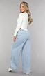 Wide Leg Jogger Jeans met Elastische Taille