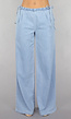 Low Waist Tall Wide Leg Jeans met Strikdetails