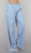 Low Waist Tall Wide Leg Jeans met Strikdetails