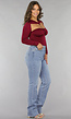Burgundy Bodysuit met Twist Detail