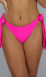 Felroze Bikinibroekje met Strikdetails