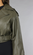 Korte Khaki Lederlook Jasje