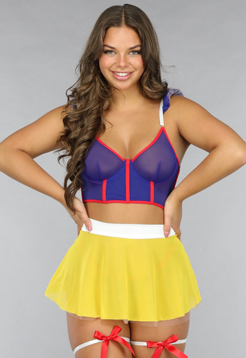 Mesh Sneeuwwitje Lingerie Set