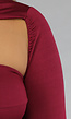 Burgundy Bodysuit met Twist Detail