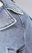 Blauw Jeans Jasje in Cropped Model