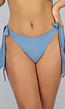 Verstelbaar As Blauw Bikinibroekje met Strikjes