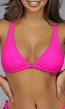 Felroze Triangel Bikinitop met Verstelbare Bandjes