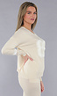 Beige Zachte Matching Stretch Set met Teddy Borduursel