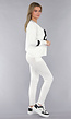 Witte Zachte StretchTwo Piece met Teddy Details