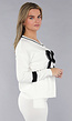 Witte Zachte StretchTwo Piece met Teddy Details