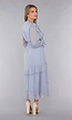 Maxi Jurk in Blauw met Ruffles