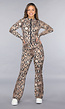 Snake Print Stretch Set met Vestje en Flair Broek