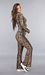 Matching Stretch Flair Set met Lichte Leopard Print