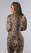 Matching Stretch Flair Set met Lichte Leopard Print