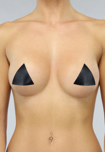 Triangel Vorm Tepelplakkers in Zwart