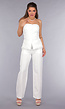 Witte Strapless Blazer Co Ord Set