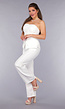 Witte Strapless Blazer Co Ord Set